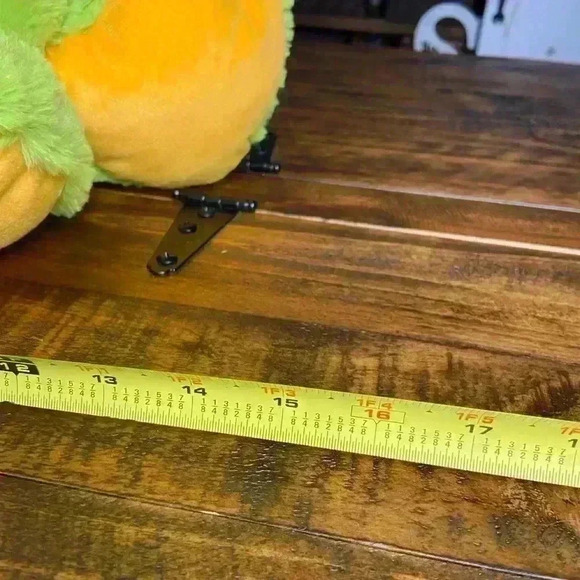 18” Green and Yellow Stuffed Soft Frog Plush - Picture 5 of 6